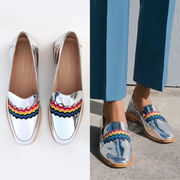 Loeffler Randall Shoes - Loeffler Randall Mirrored Lthr Greta Loafers 7.5